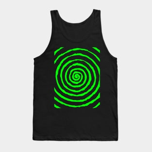 Green Spiral Tank Top